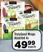 Food Lover's Market Truly good wraps assorted-4 per pack offer