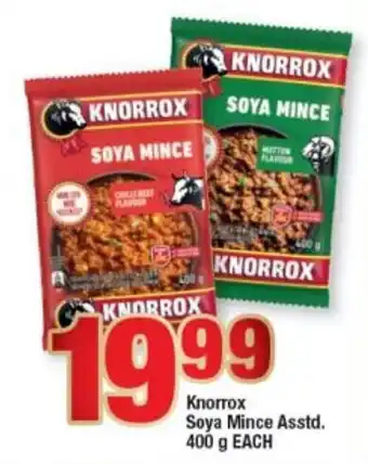 OK Foods Knorrox Soya Mince asstd 400g offer