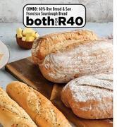 60% rye bread & san francisco sourdough bread-combo