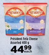 Food Lover's Market President feta cheese assorted-400g each offer