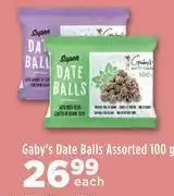 Gaby's date balls assorted-100g each