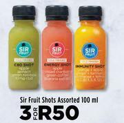 Sir fruit shots assorted-for 3 x 100ml offer at Food Lover's Market