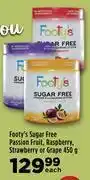 Food Lover's Market Footy's sugar free passion fruit, raspberry, strawberry or grape-450g each offer