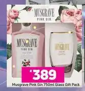 Game Musgrave pink gin glass gift pack-750ml offer