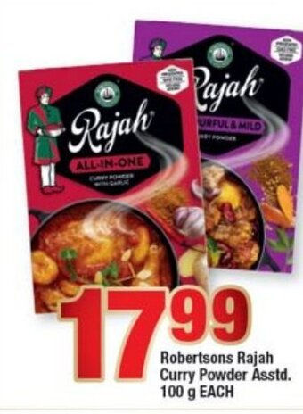 OK Foods Robertsons Rajah Curry Powder asstd 100g offer