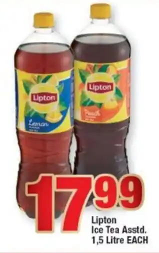 OK Foods Lipton Ice Tea asstd 1,5 litre offer