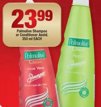 OK Foods Palmolive Shampoo or Conditioner asstd 350ml each offer