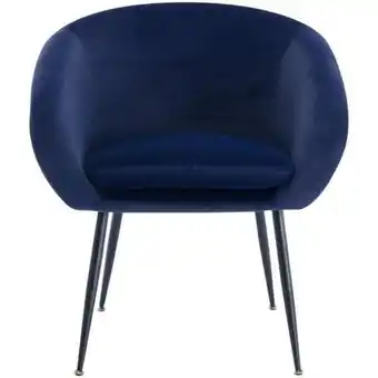 Furniture luna accent chair blue