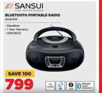 HiFi Corp Sansui - Bluetooth Portable Radio - 10112847 offer
