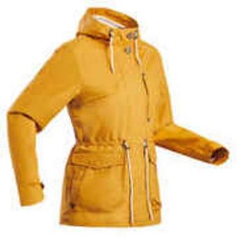 Decathlon Women's waterpoof jacket - nh550 - yellow offer