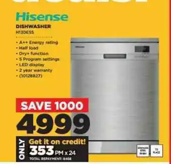 HiFi Corp Hisense - Dishwasher H13DESS - 10128827 offer