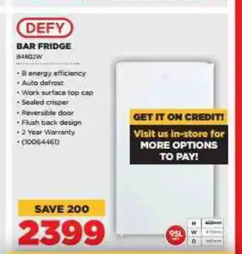 HiFi Corp DEFY - Bar Fridge - 10064461 offer