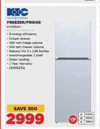 HiFi Corp KIC - Freezer / Fridge - 10015335 offer