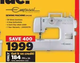 Empisal - Sewing Machine EMO386 - 10106078