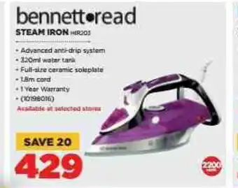 HiFi Corp Bennett Read - Steam Iron - 10198016 offer