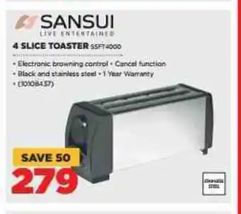 Sansui - 4-Slice Toaster - 10108437