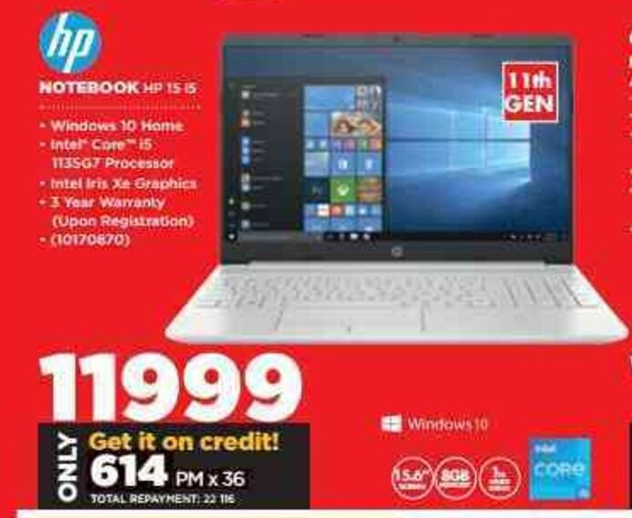 HP Notebook 10170870 offer at HiFi Corp