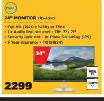 HiFi Corp DELL - 24" Monitor 210-AXKS - 10131624 offer