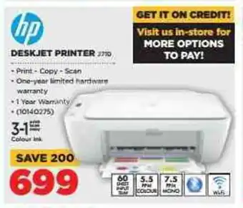 HiFi Corp Hp - Deskjet Printer - 10140275 offer