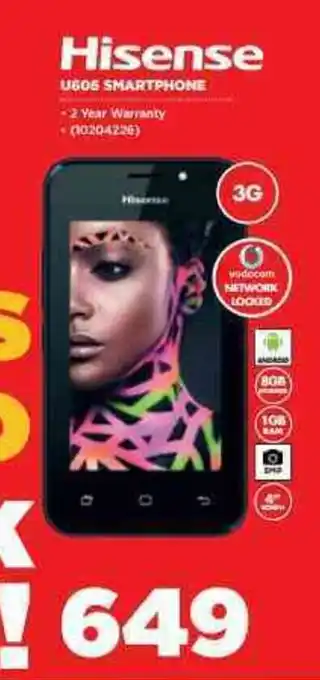 HiFi Corp Hisense - U605 Smartphone - 10204226 offer