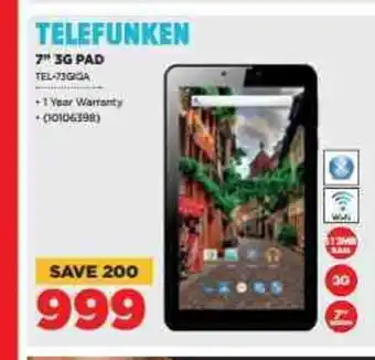 HiFi Corp Telefunken - 7" 3G Pad - 10106398 offer