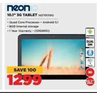 HiFi Corp Neon - 10.1" 3G Tablet - 10108951 offer