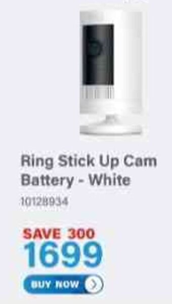 Incredible Connection Ring - Stick Up Cam Battery  - White offer