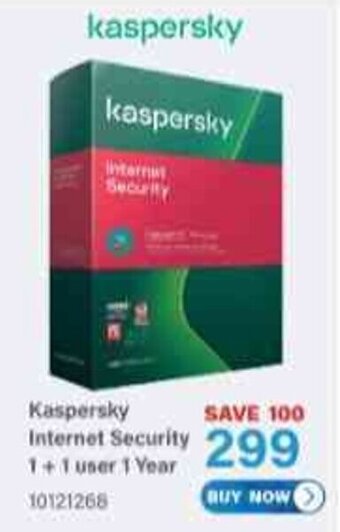 Incredible Connection Kaspersky Internet Security 1 + 1 User 1 Year offer