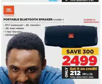 HiFi Corp JBL - Portable Bluetooth Speaker Charge 4 - 10116697 offer