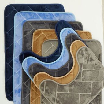 Whitehouse Two piece athens memory foam mat - beige offer