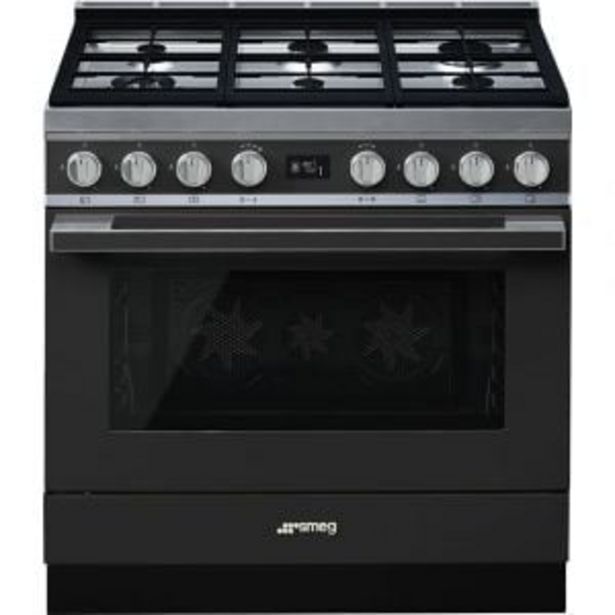 Smeg 90cm anthracite portofino gas stove cpf9gman offer at Hirsch's