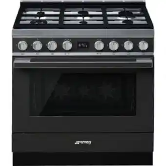 Hirsch's Smeg 90cm anthracite portofino gas stove - cpf9gman offer