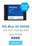 First Shop WD Blue 3D 500GB 2.5 Inch Internet SSD offer