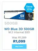 First Shop WD Blue 3D 500GB M.2 Internal SSD offer