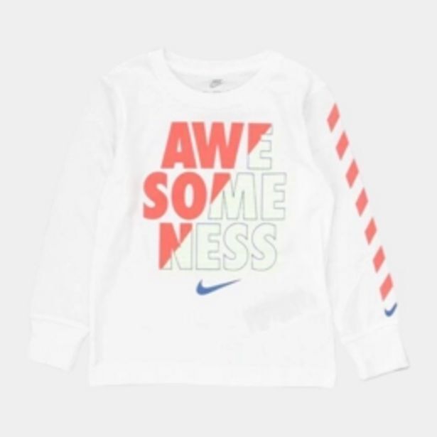 Nike kids awesomeness white t-shirt offer at Sportscene