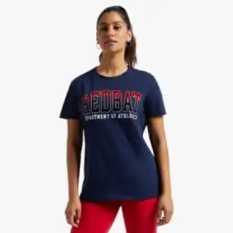 Sportscene Redbat athletics women's navy t-shirt offer