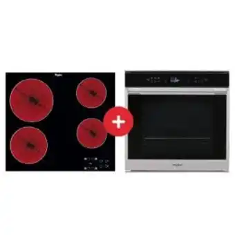 Hirsch's Whirlpool 60cm oven & hob combo - akt8090/ne & w7om44bs1h offer