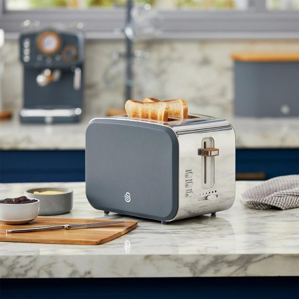 Swan nordic 2 slice toaster grey offer at HomeChoice