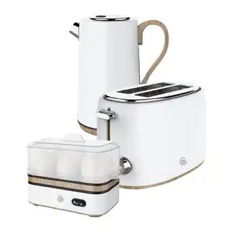 HomeChoice Swan 3pc retro breakfast pack white offer