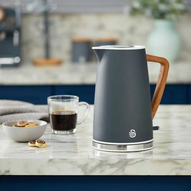 Swan nordic 1.7l cordless kettle grey offer at HomeChoice