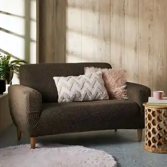 HomeChoice Milano taupe 2 seater couch cover offer