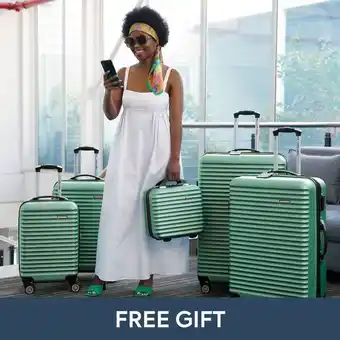 HomeChoice Cruise max green 5-piece luggage set offer