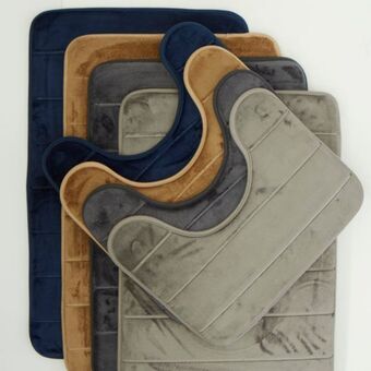 Whitehouse Two piece milan memory foam mat - navy offer