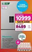 Game Hisense 463ltr frost free fridge with water dispenser offer