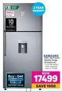 Game Samsung 499l top freezer metallic fridge rt50k6531sl offer