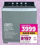 Game Defy 15kg twin tub washer (metallic) dtt151 offer