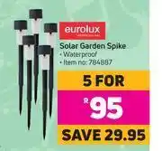 Game Eurolux solar garden spike-for 5 offer