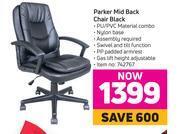 Game Parker mid back chair black offer