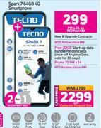 Game Tecno spark 7 64gb 4g smartphone-each offer