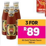Game All gold tomato sauce-for 3 x 700ml offer